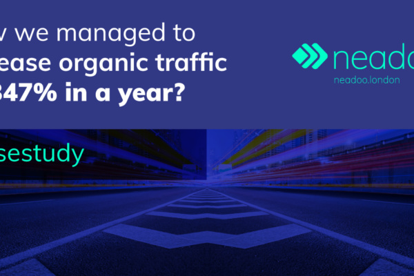 how we managed to increase organic traffic by 347% in a year